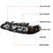 Spec-D Tuning 90-93 Acura Integra Jdm Headlight And Corner Light Set - Black 2LCLH-INT90JM-ABM - alternate 6